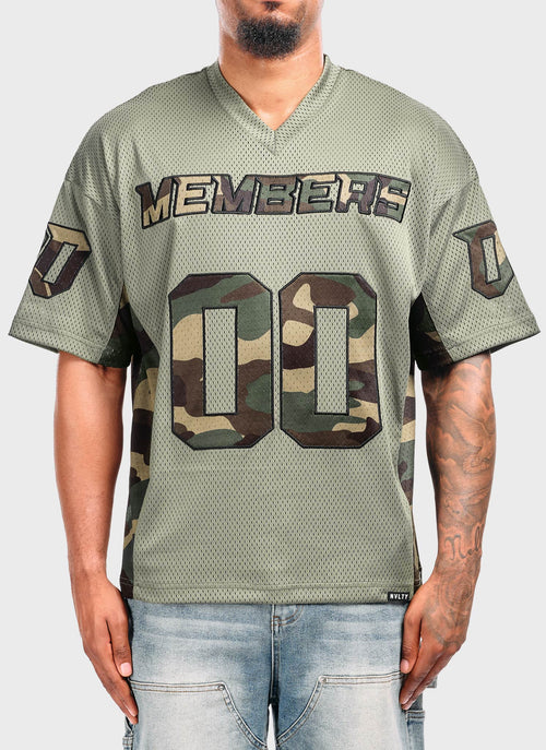 Members Camo Jersey - Khaki