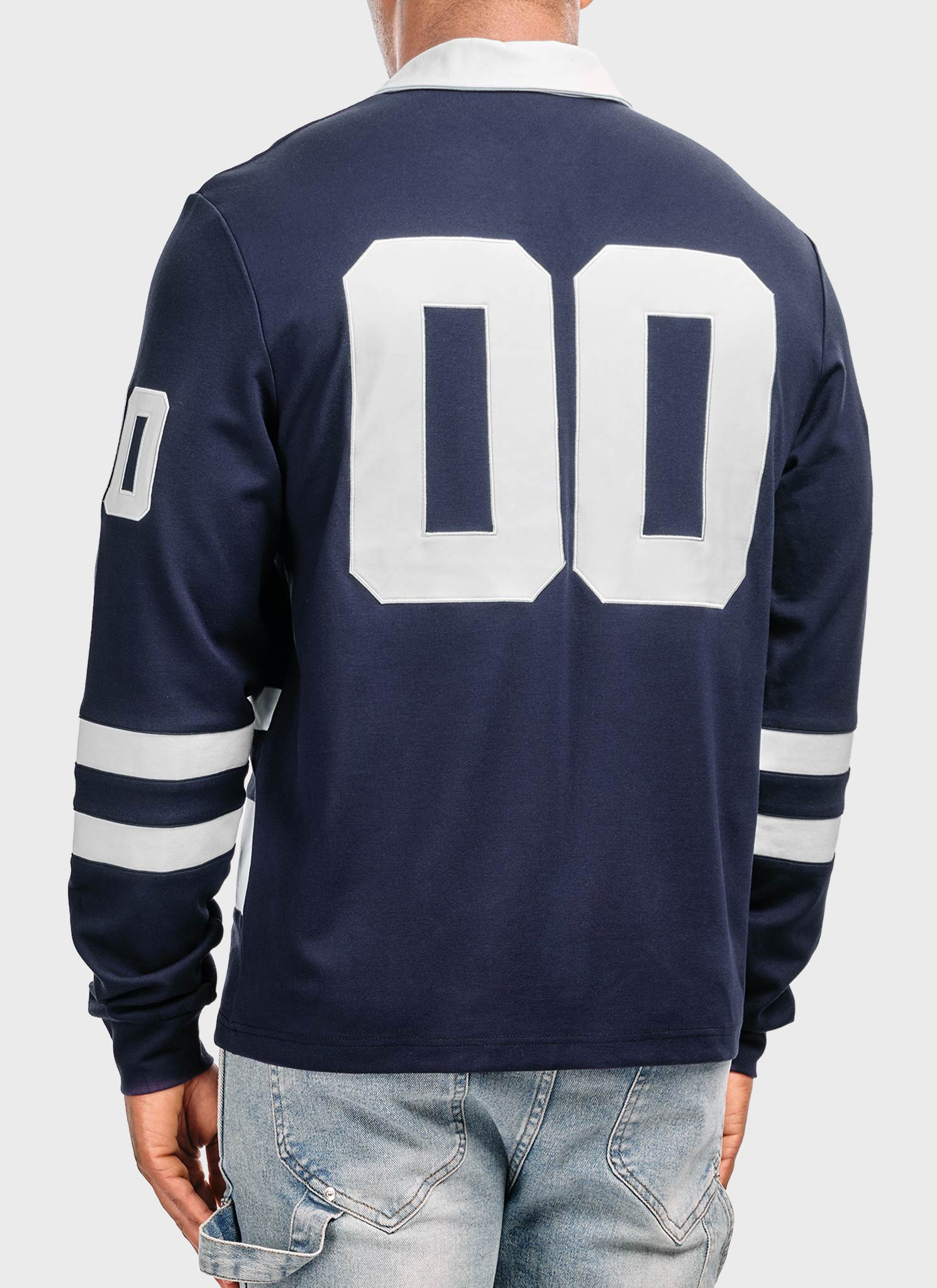 Members Royal Rugby Shirt - Navy
