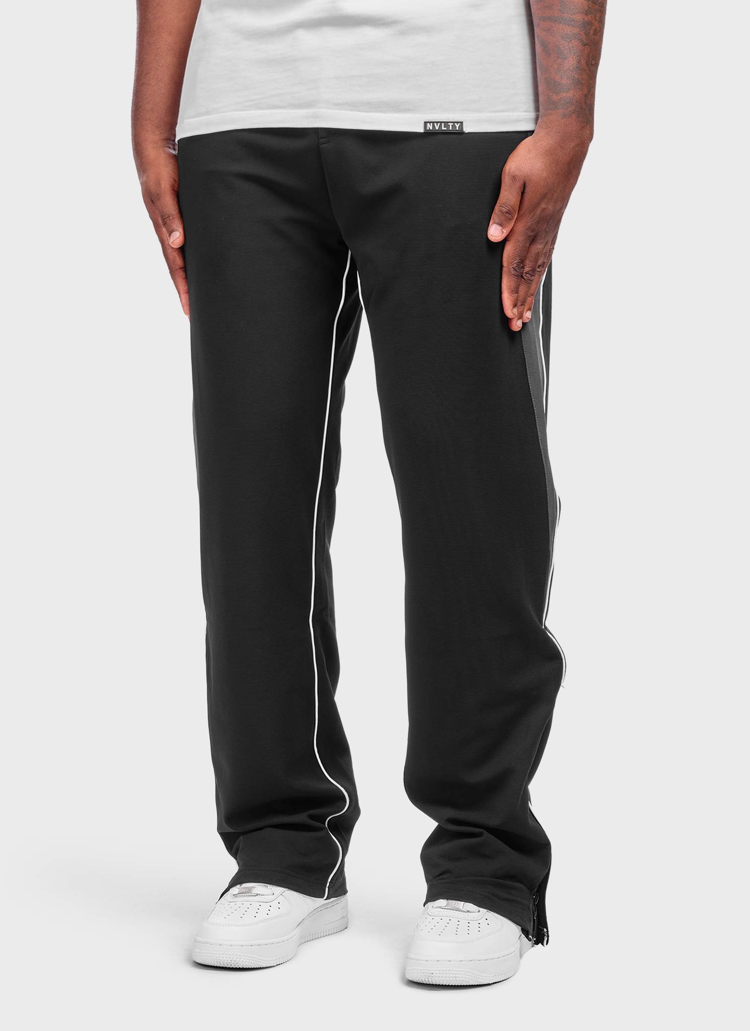 Athletic Track Pants - Black