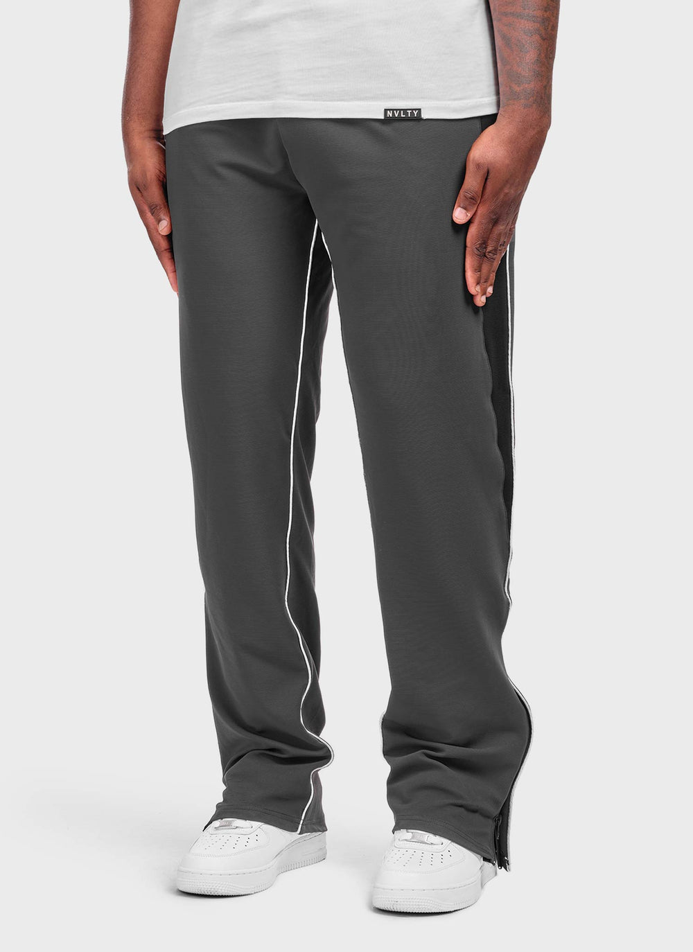 Athletic Track Pants - Grey