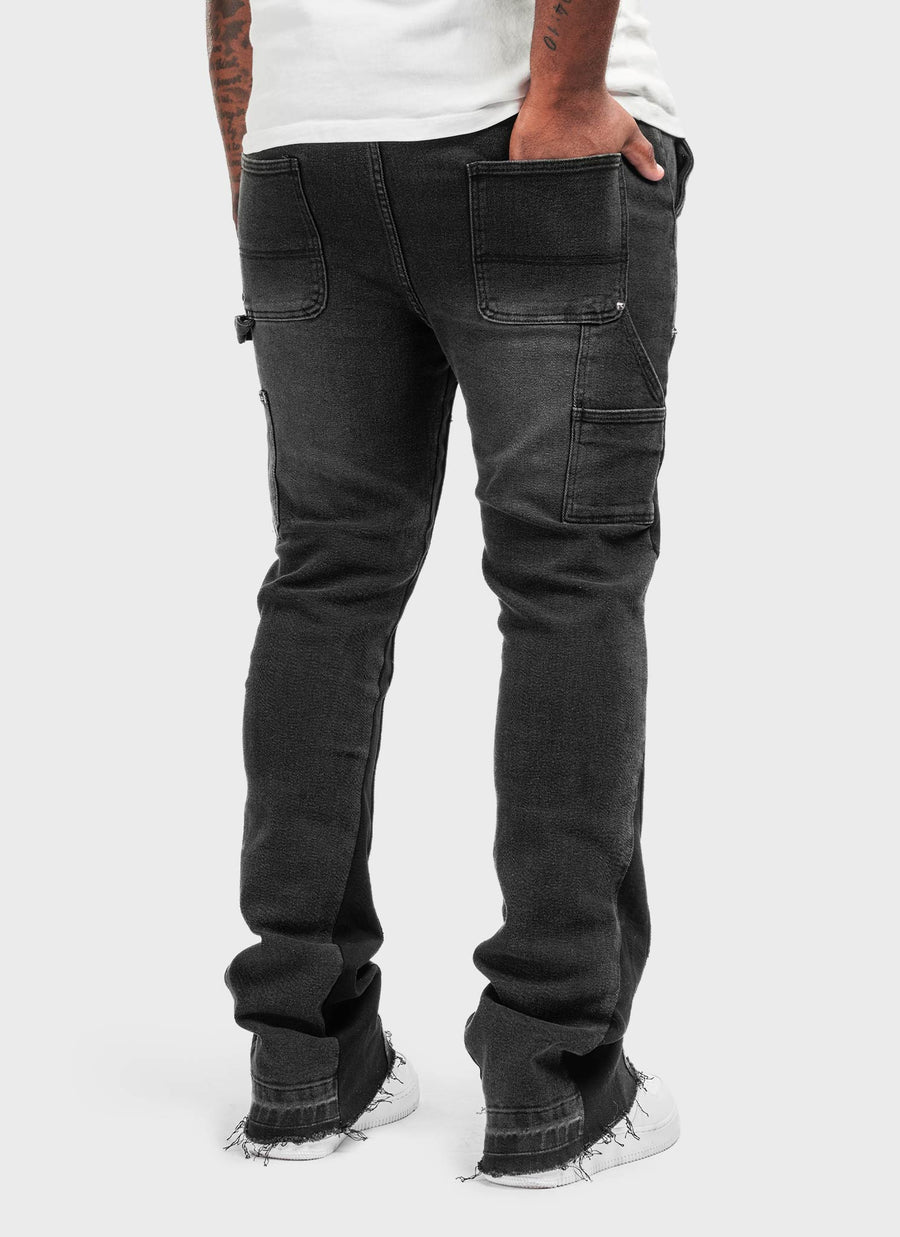 Vintage Flare Carpenter Jeans - Black