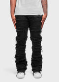 Vintage Flare Thread Jeans - Black