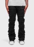 Vintage Flare Thread Jeans - Black