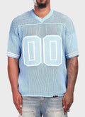 Knitted Members Jersey - Baby Blue