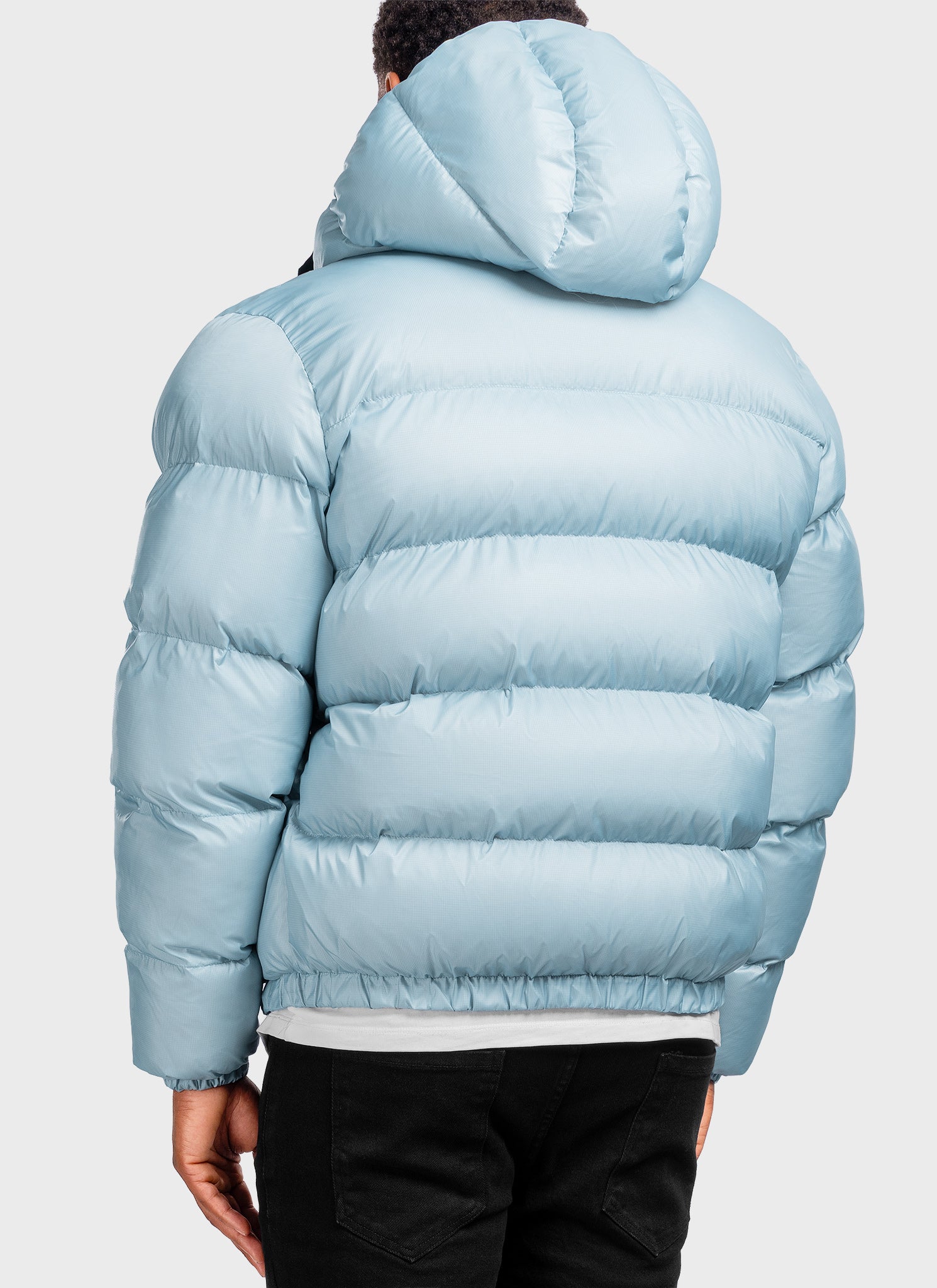 Luxe Puffer Jacket - Baby Blue