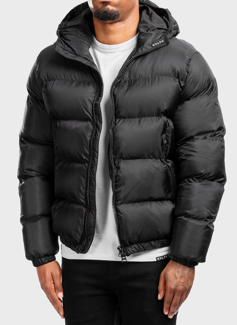 Luxe Puffer Jacket - Black