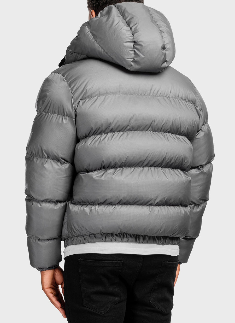 Luxe Puffer Jacket - Charcoal Grey