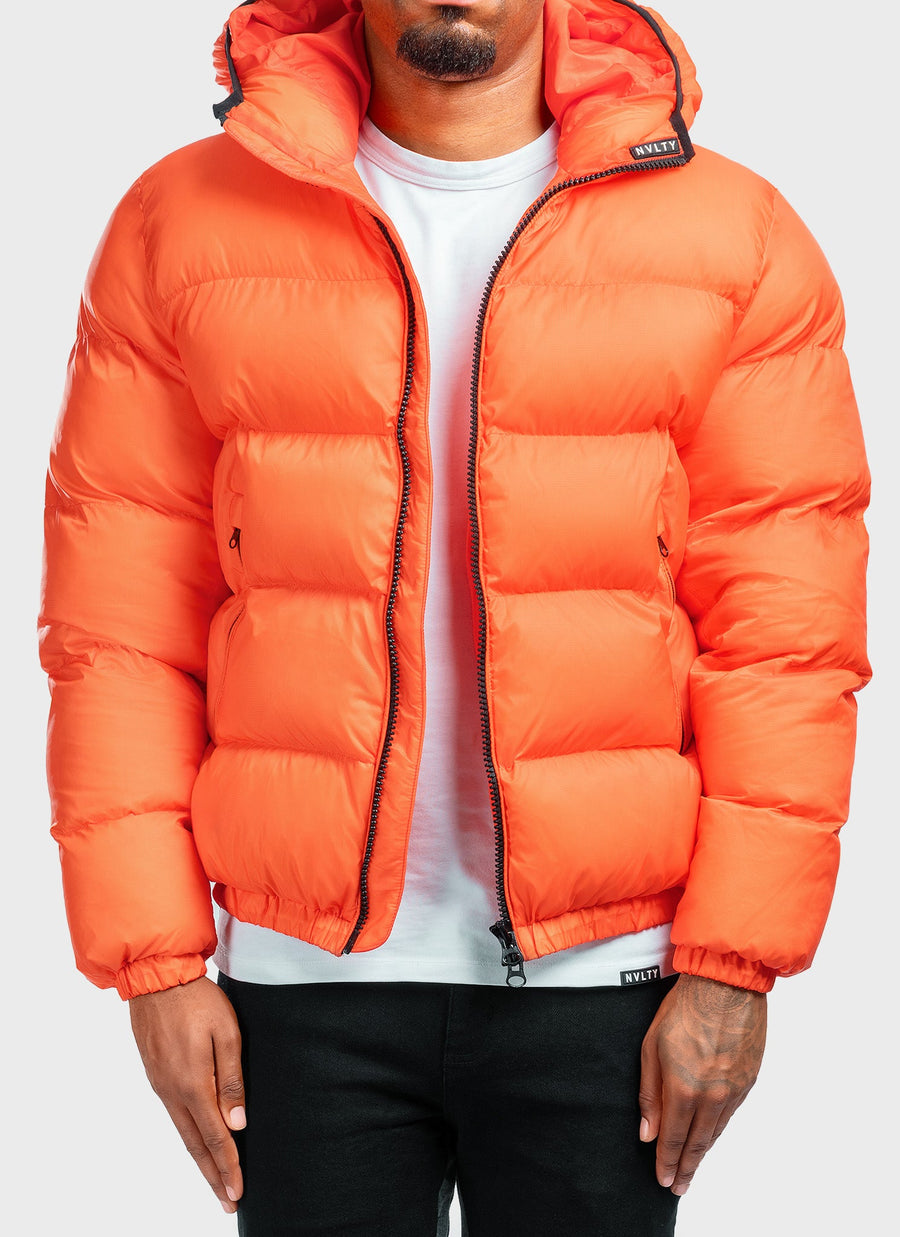 Luxe Puffer Jacket - Orange
