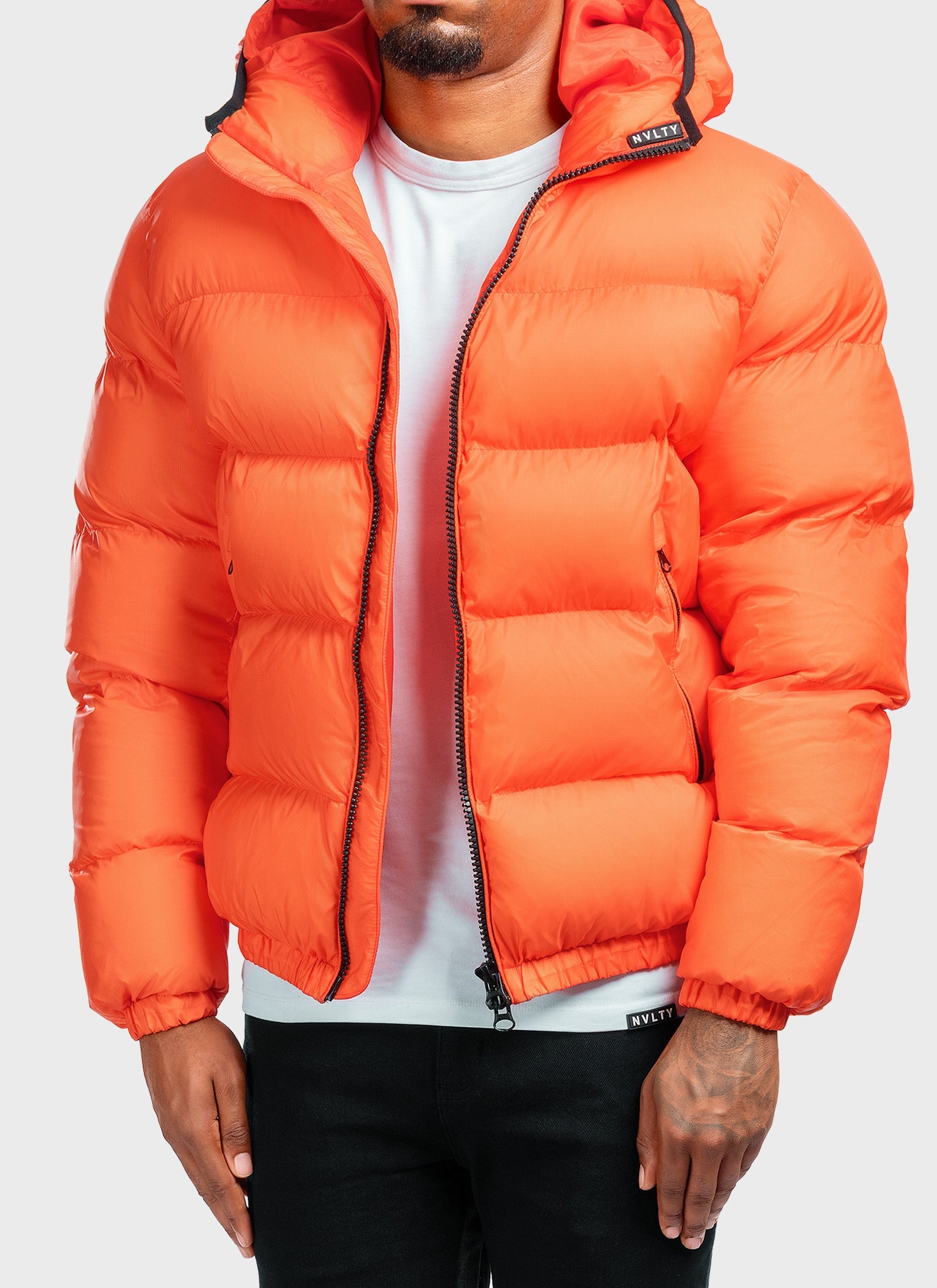 Luxe Puffer Jacket - Orange