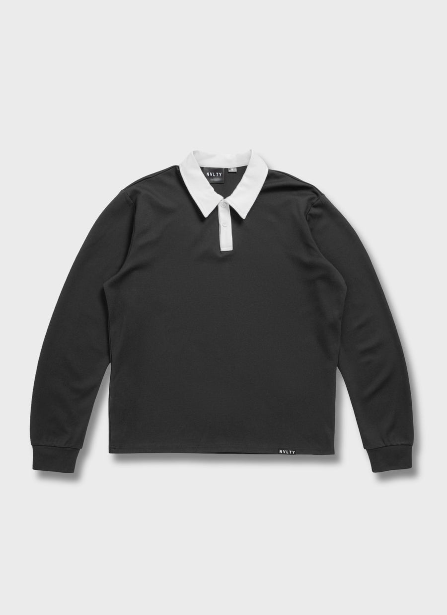 Luxe Rugby Shirt - Black