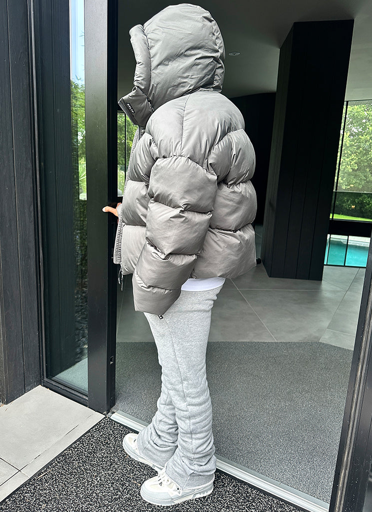 Vintage Pufferjacke - Grau
