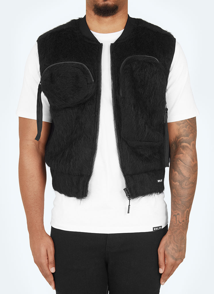 Mohair Multi Pocket Harness - Black