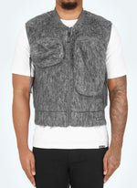 Mohair Multi Pocket Harness - Grey