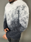 Mohair Gradient Sweater - Black