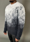 Mohair Gradient Sweater - Black