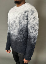 Mohair Gradient Sweater - Black