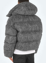 Mohair Puffer Jacket - Grey