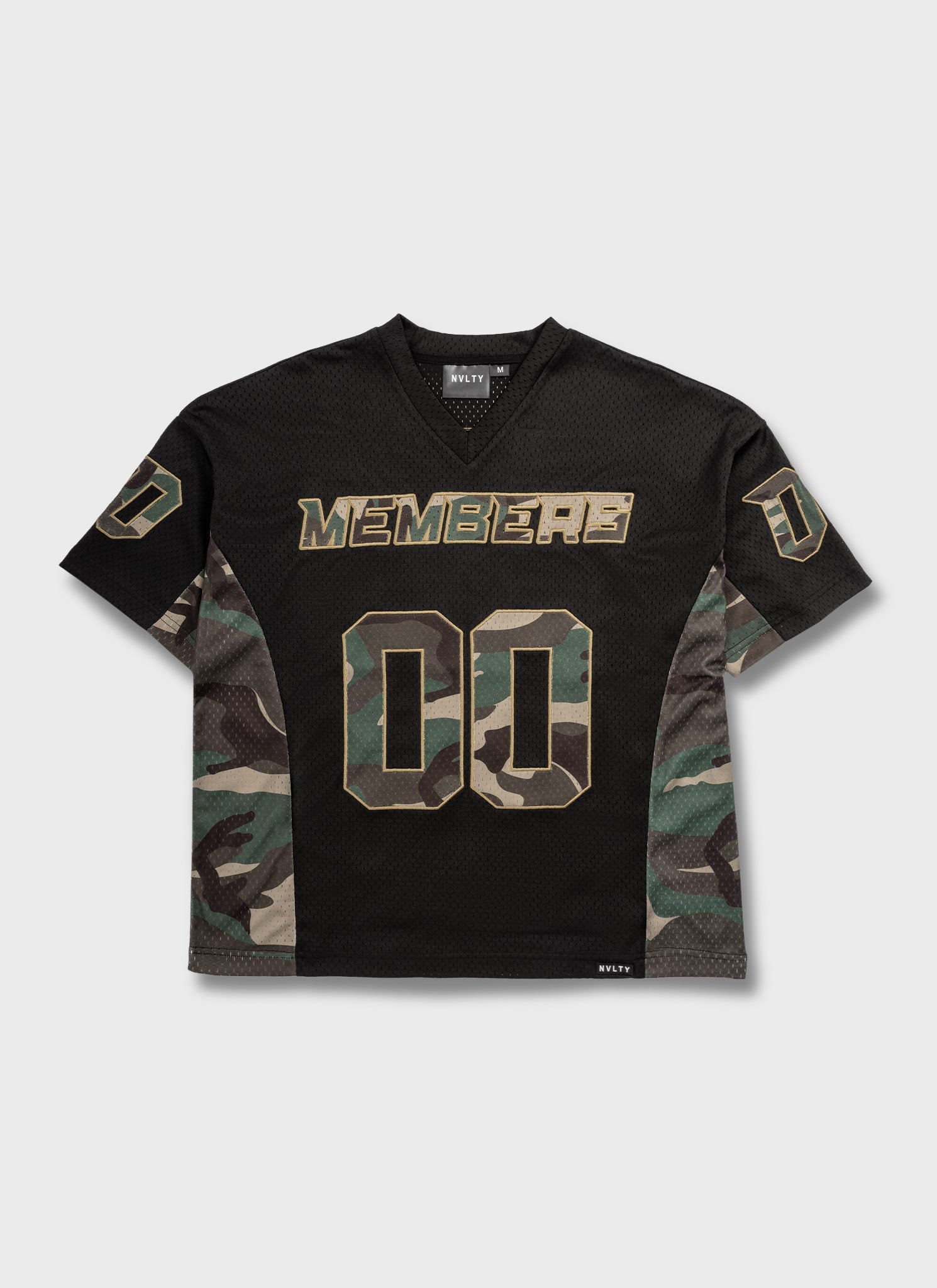 Members Camo Jersey - Black