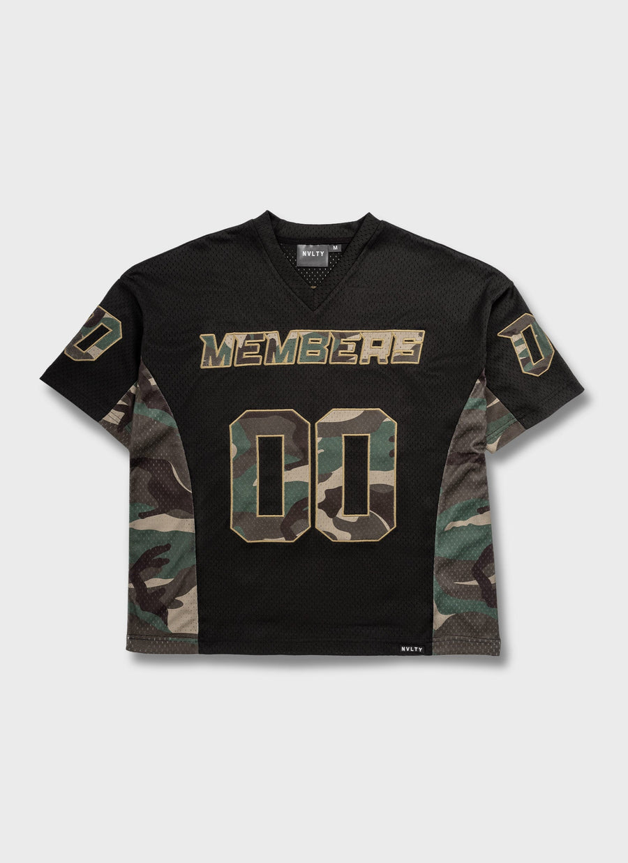 Members Camo Jersey - Black