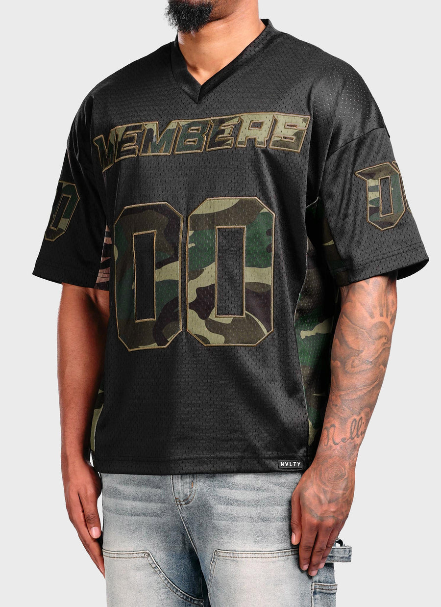 Members Camo Jersey - Black