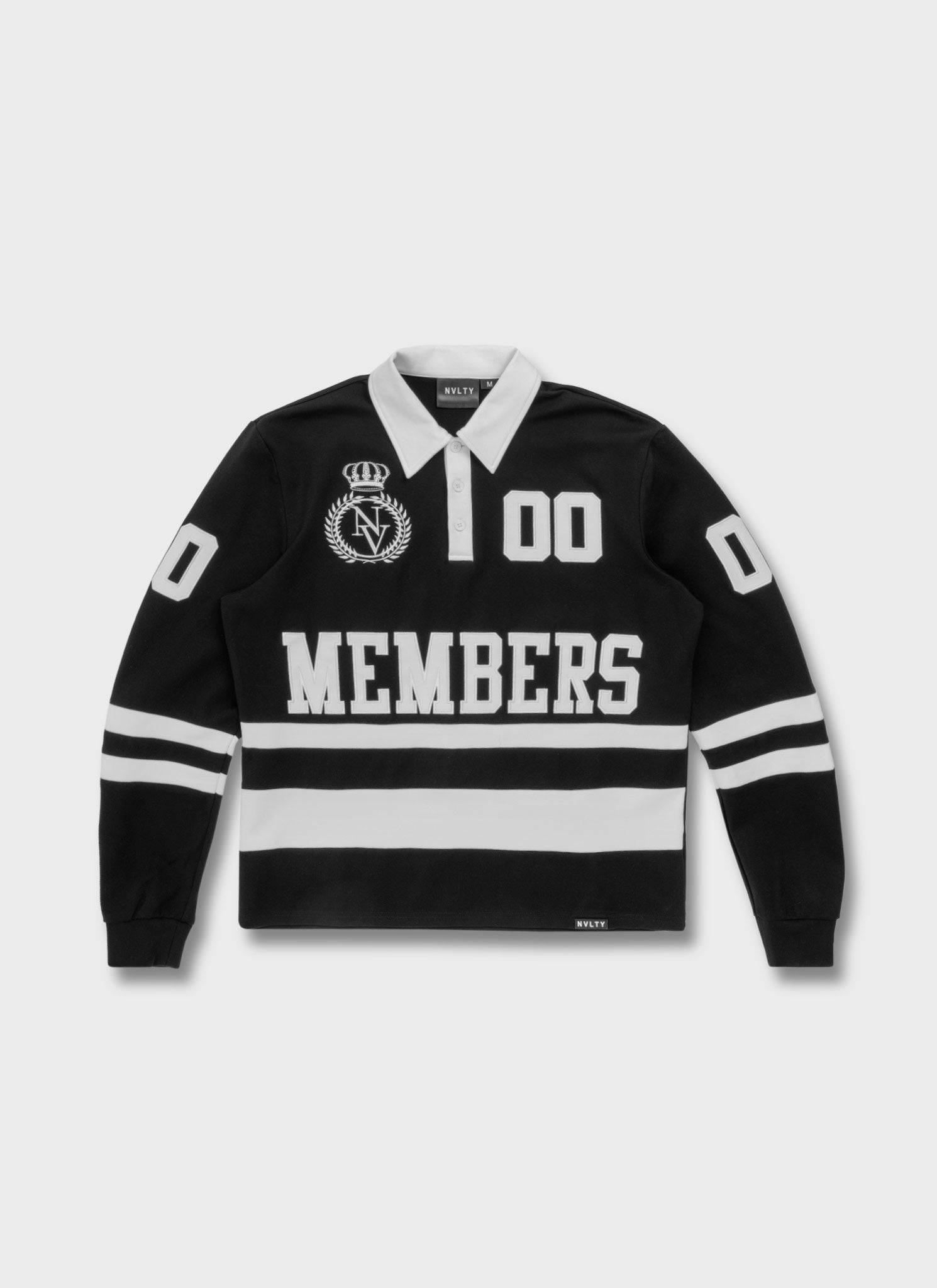 Members Royal Rugby Shirt - Black