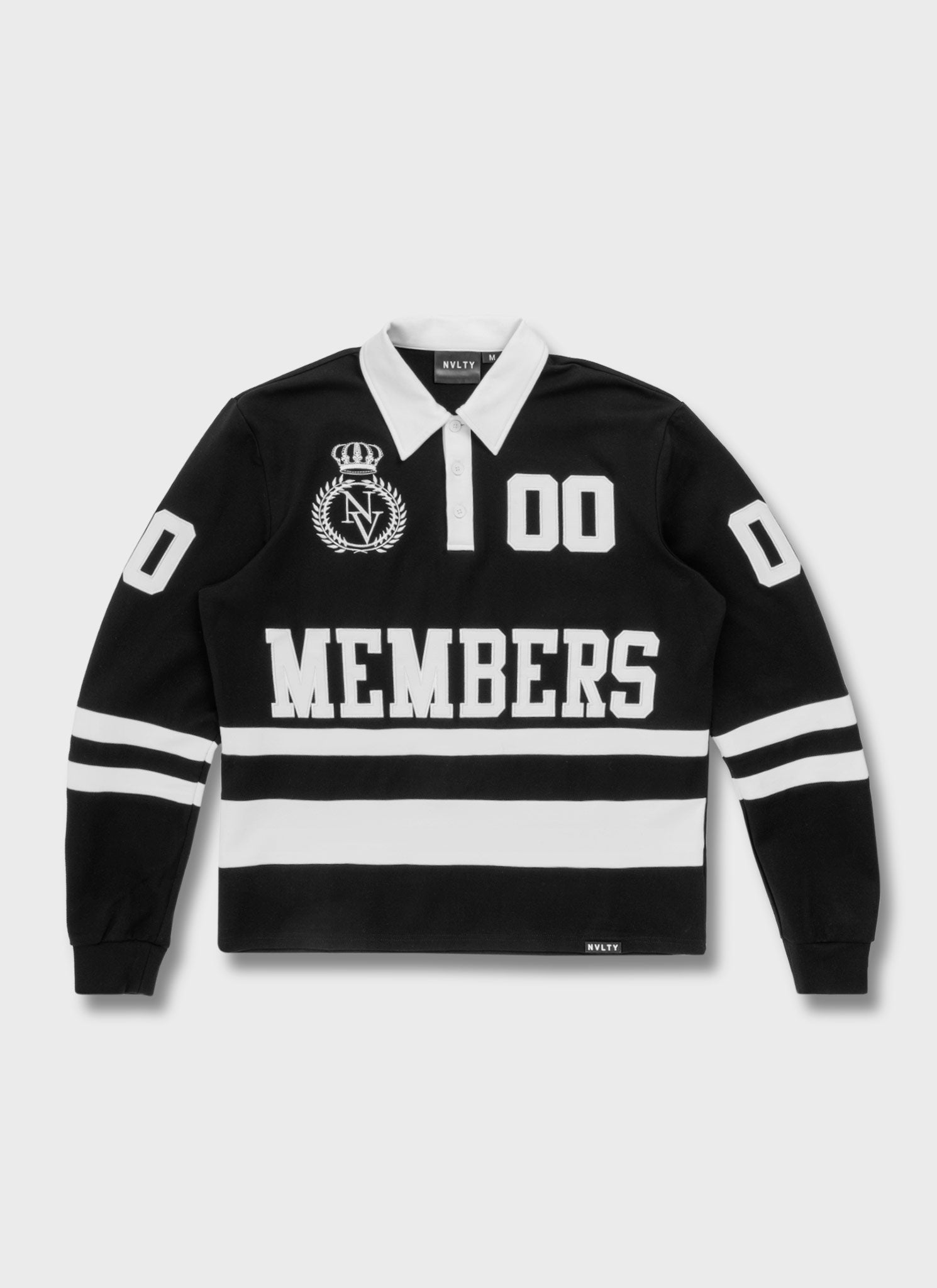 Members Royal Rugby Shirt - Black