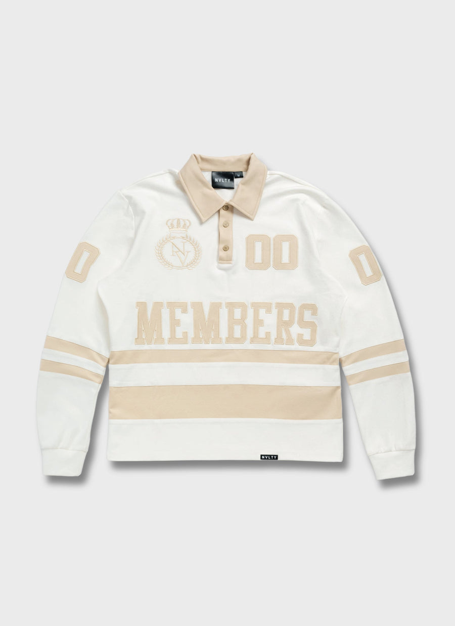 Members Royal Rugby Shirt - Ivory