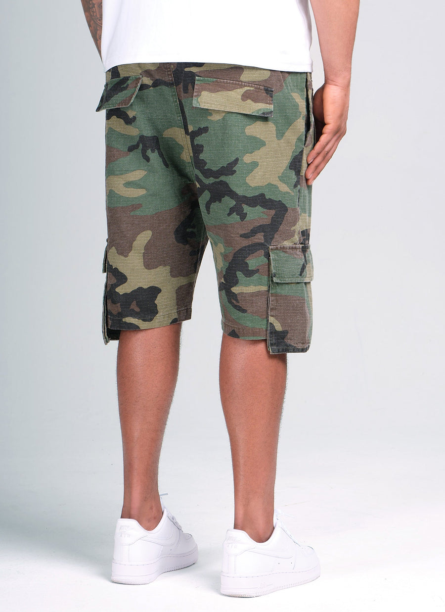 Vintage 4-Pocket-Cargo-Shorts – Camo