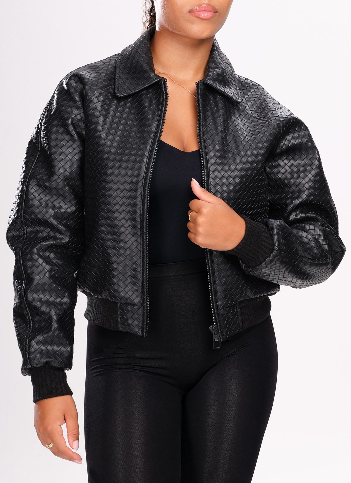 Interlock Aviator Jacket - Black