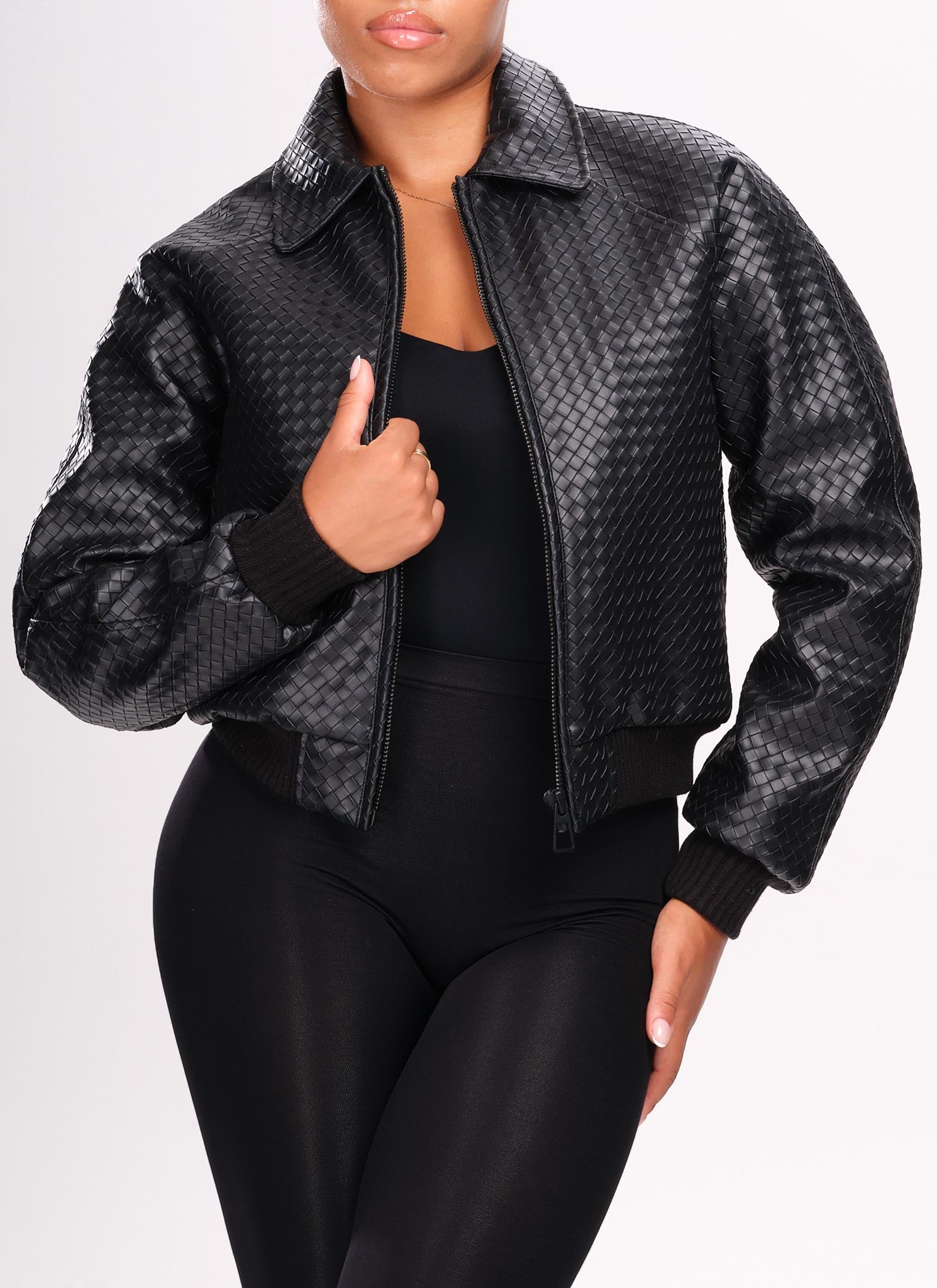 Interlock Aviator Jacket - Black