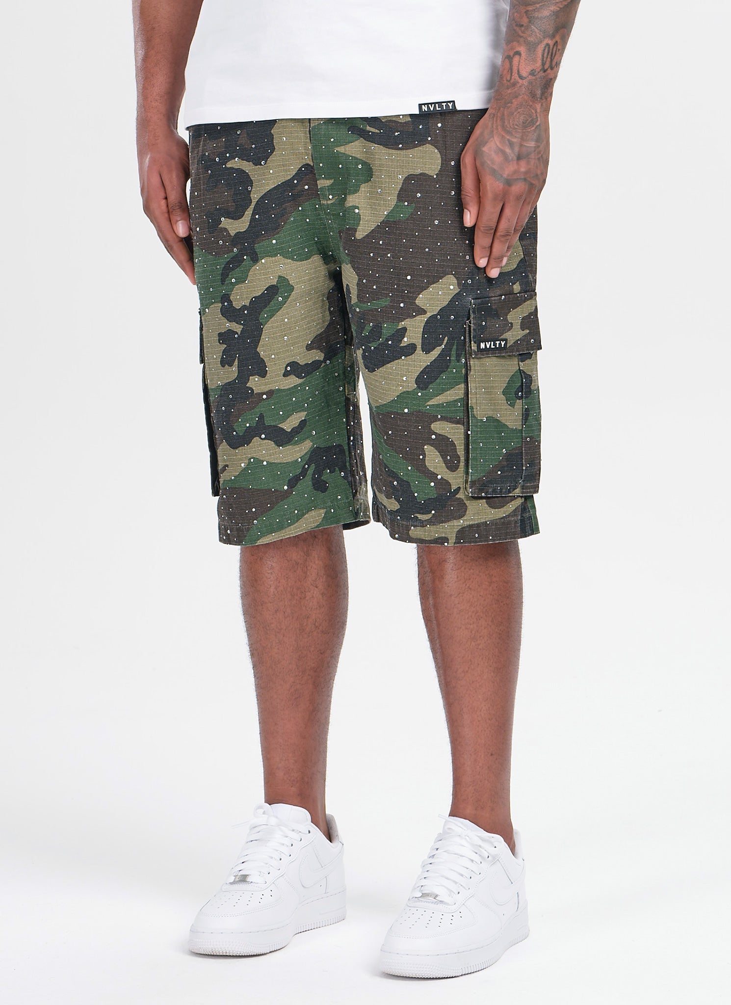 Vintage Flooded VVS Cargo Shorts - Camo