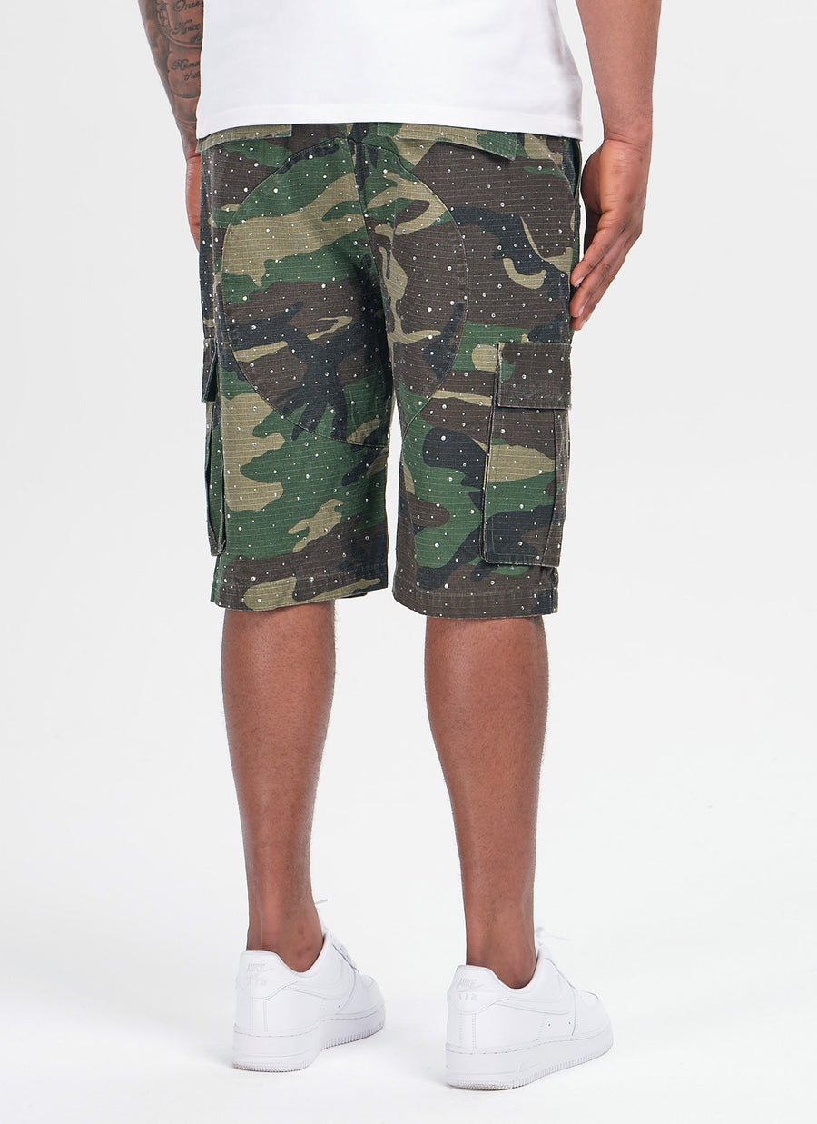 Vintage Flooded VVS Cargo Shorts - Camo