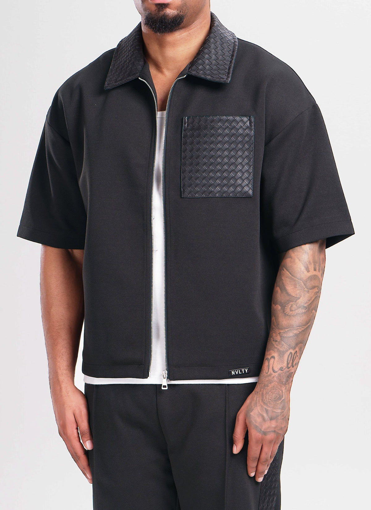 Twill Interlock Shirt - Black