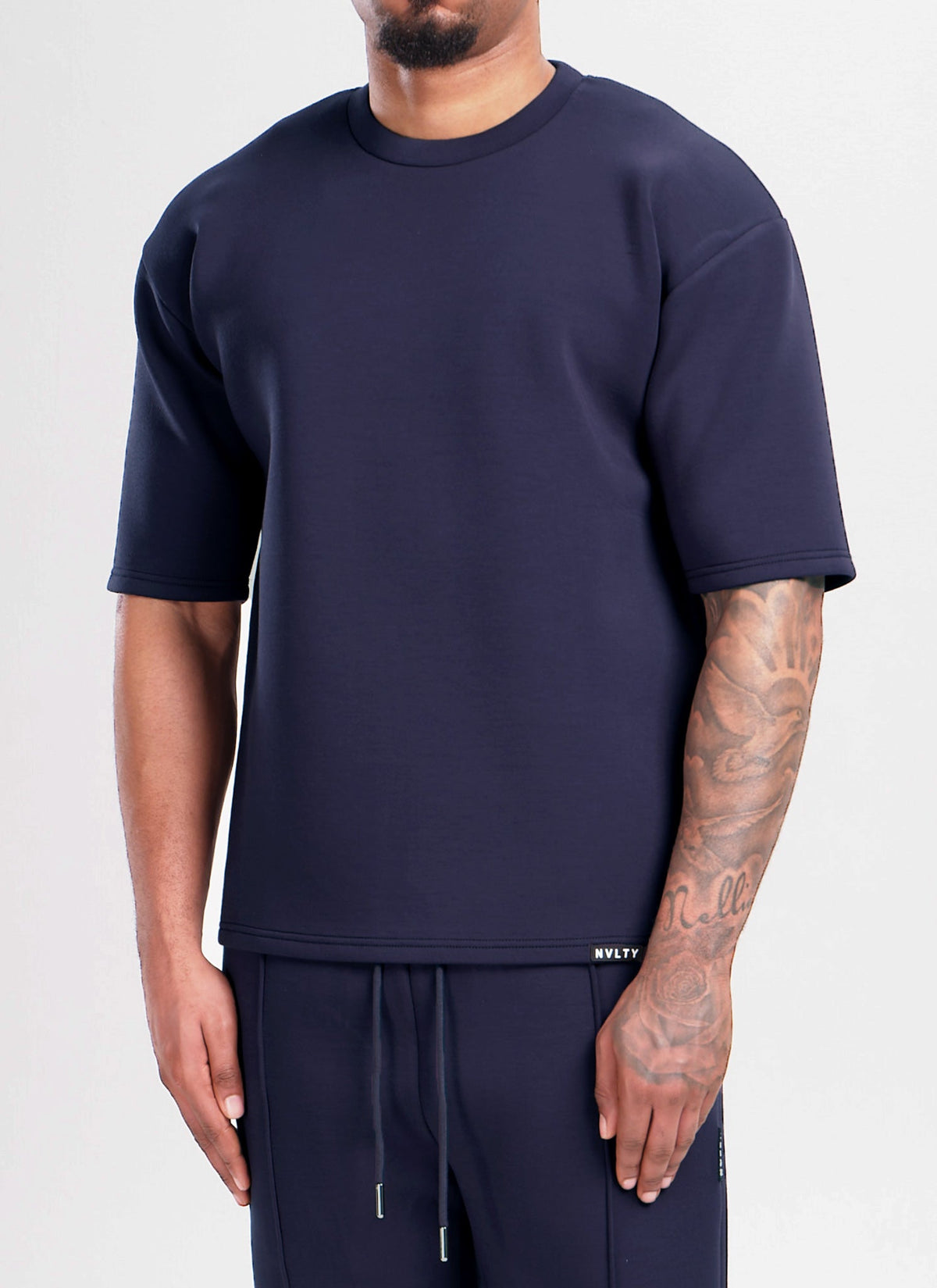 Scuba Structured T-Shirt - Navy