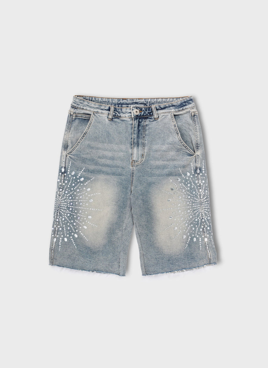 Vintage VVS Orbit Denim Shorts - Blue