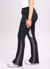 Vintage Flare Paint Joggers - Black
