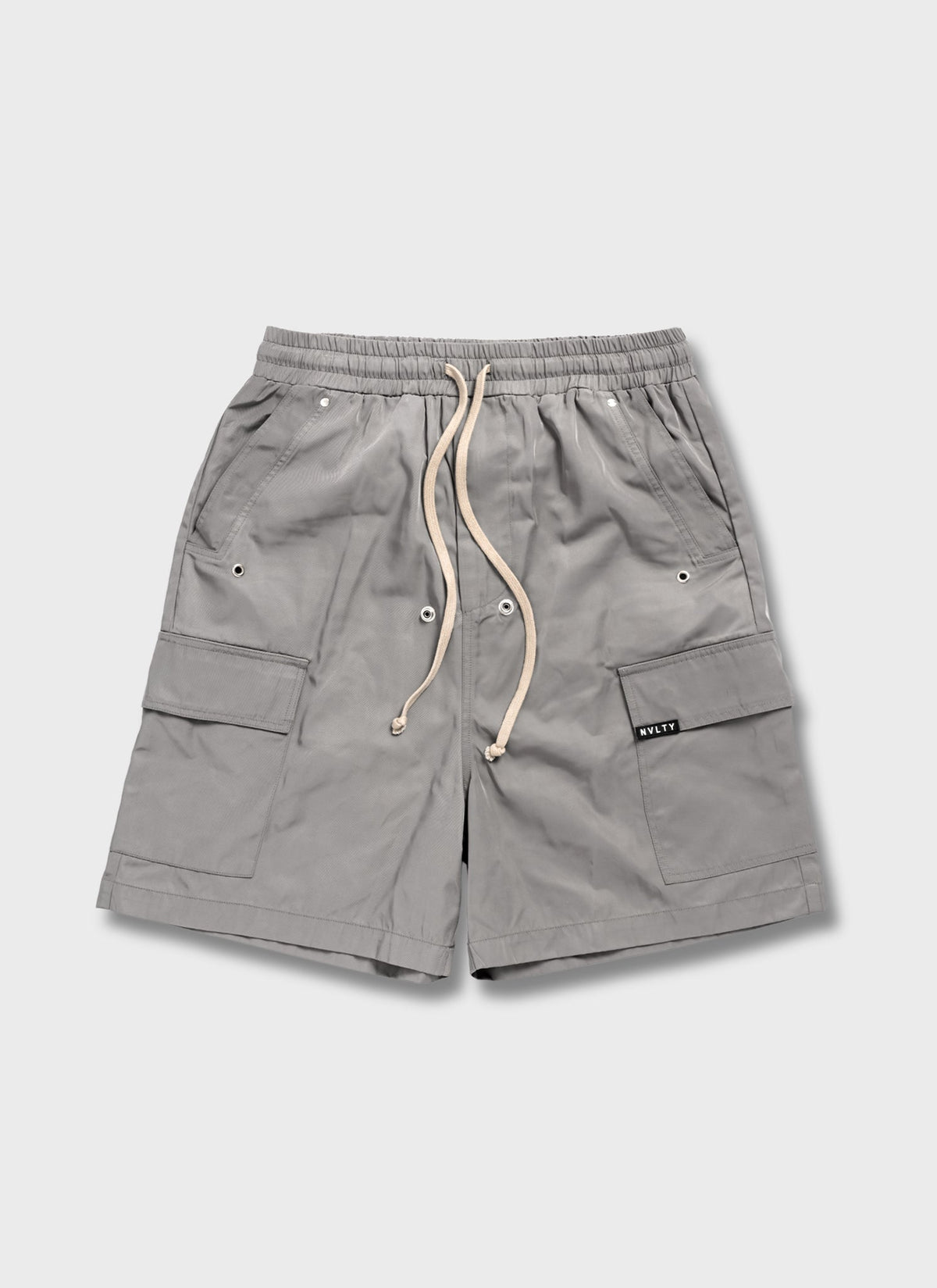 Nylon Cargo Shorts - Grey