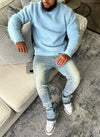 Mohair Sweater - Baby Blue