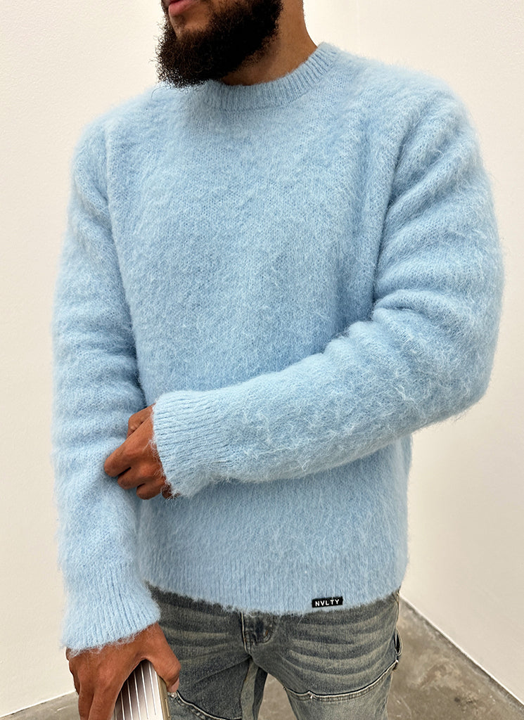 Mohair Sweater - Baby Blue