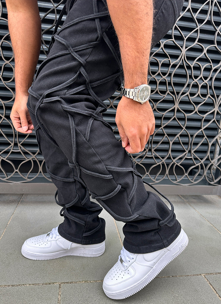 Vintage Rope Jeans - Schwarz