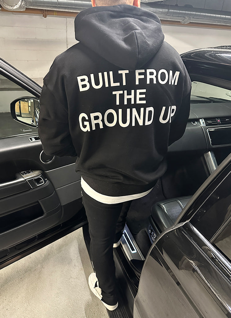 Von Grund auf neu gebauter Hoodie - Schwarz