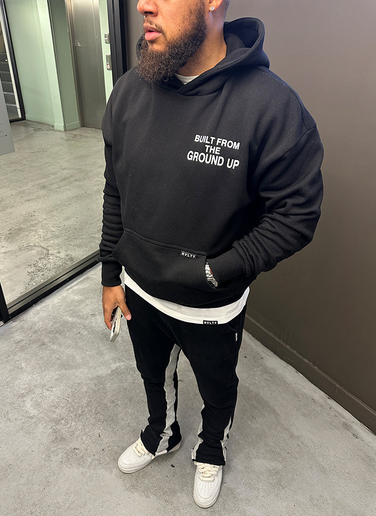 Von Grund auf neu gebauter Hoodie - Schwarz