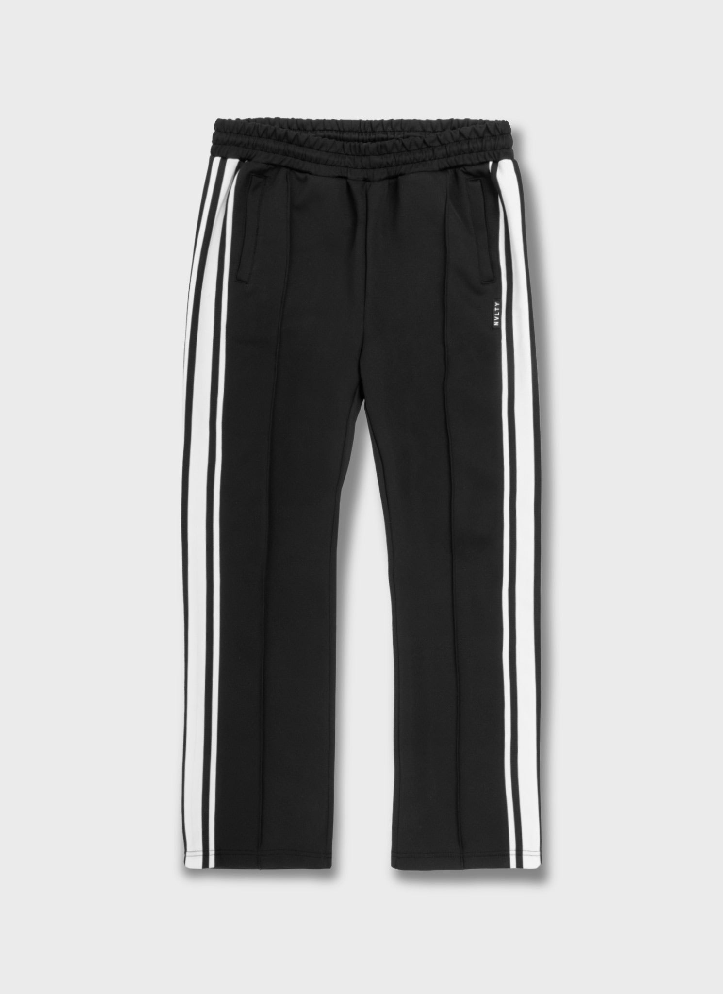 Panelled Luxe Track Pants - Black