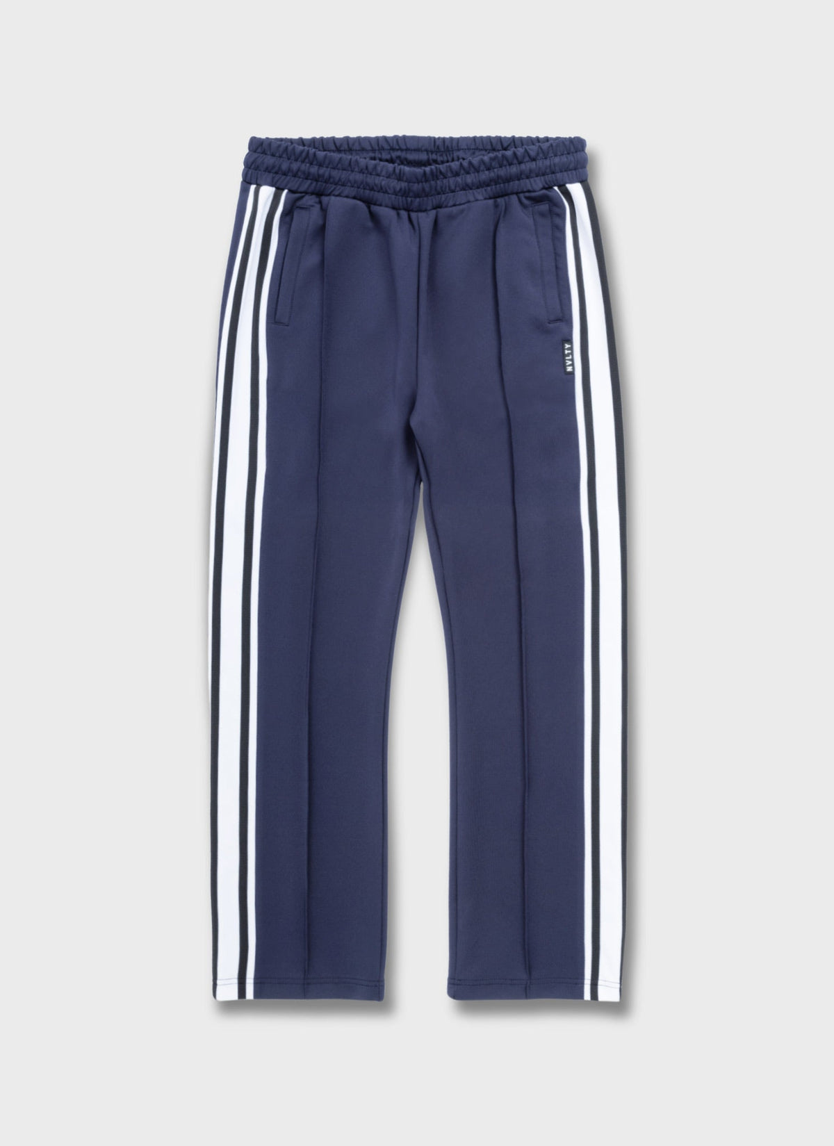 Panelled Luxe Track Pants - Navy