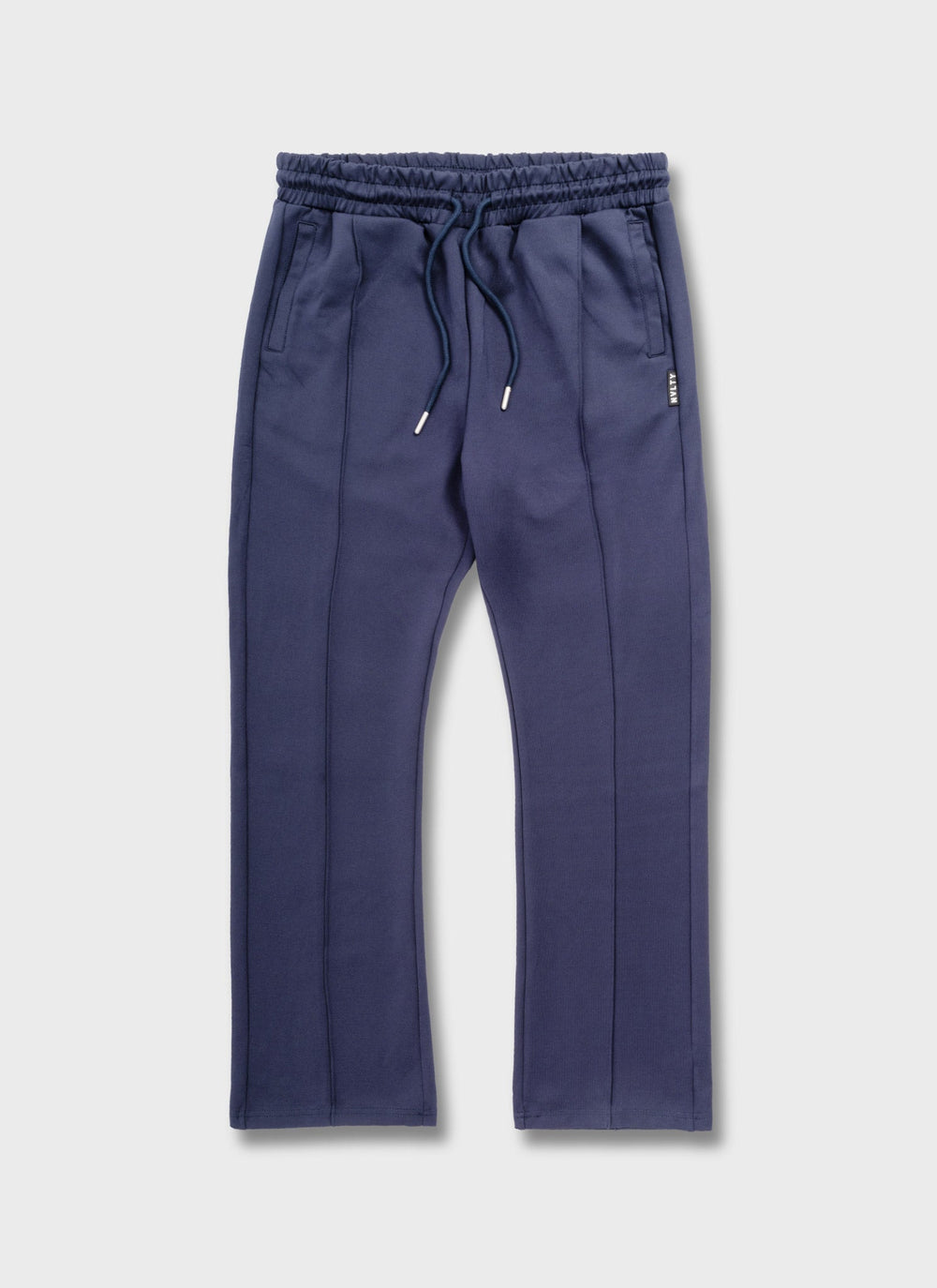Pleat Track Pants - Navy