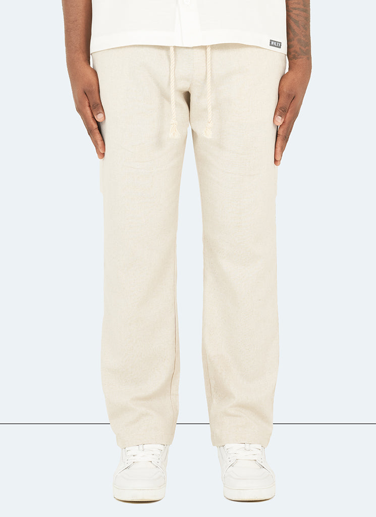 Linen Trousers - Stone