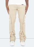 Vintage Flare Zipper Jeans - Stein
