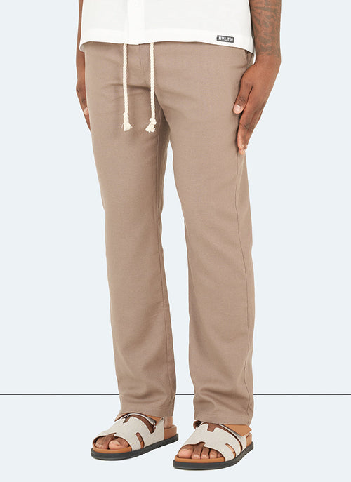 Linen Trousers - Mocha