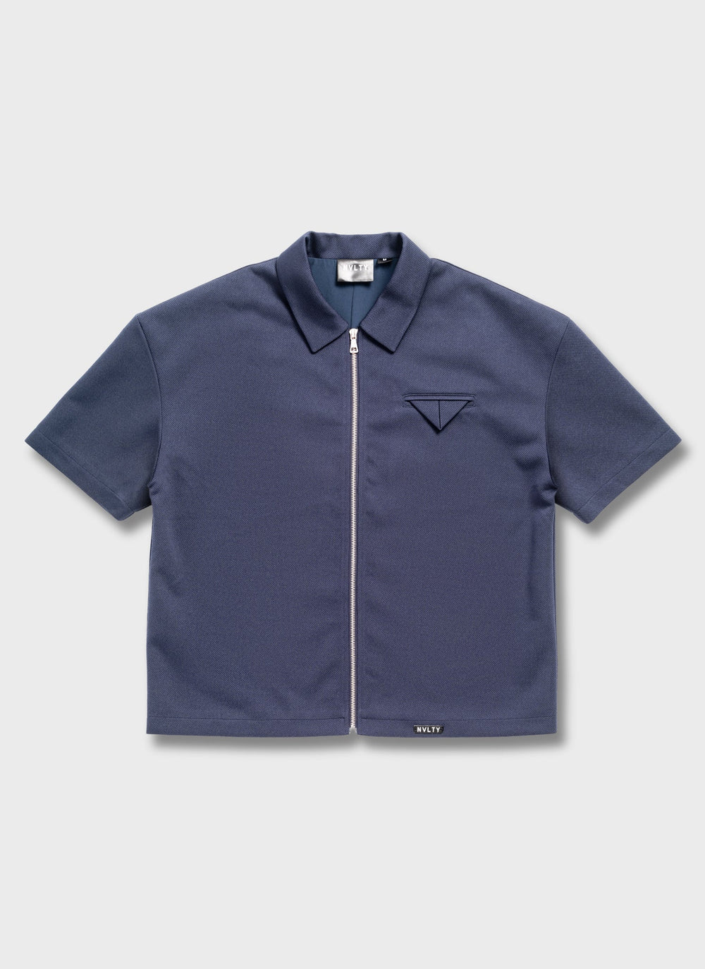 Twill Pocket Square Shirt - Navy
