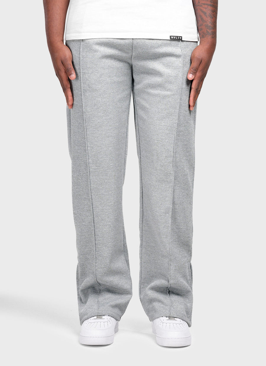 Bundfaltenhose aus Twill - Grau